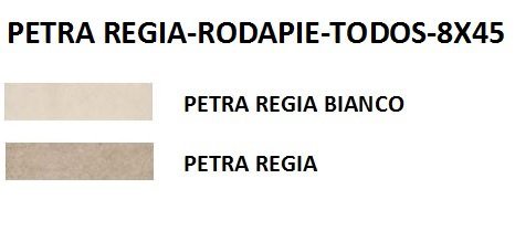RODAPIE 8X45 PORCELANICO PETRA REGIA MATE (TODOS LOS COLORES) - CRT